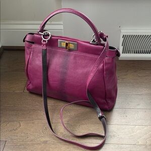 Fendi Ombré Peekaboo Shoulder Bag